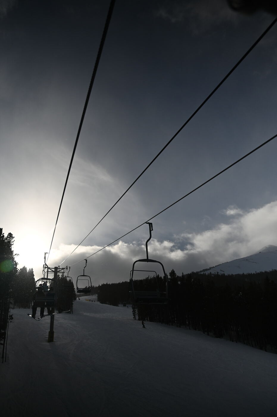 First chair before sunrise